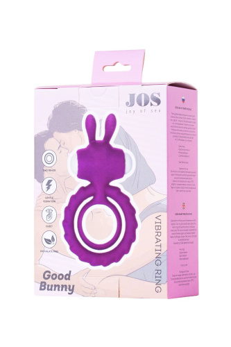 Фиолетовое эрекционное кольцо на пенис JOS  GOOD BUNNY фото 6