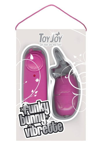 Лиловое виброяйцо-зайчик FUNKY BUNNY VIBRETTE - 8 см. фото 2