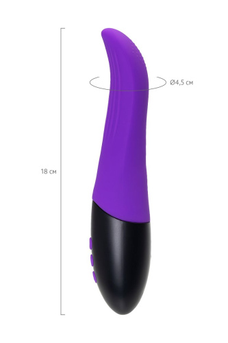 Фиолетовый ротатор «Дрючка-заменитель» с функцией нагрева - 18 см. фото 10