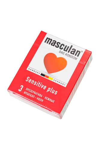 Презервативы Masculan Sensitive plus - 3 шт. фото 3