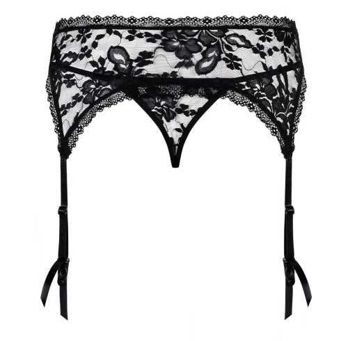 Кружевной пояс для чулок Catia в комплекте с трусиками-стрингами фото 6