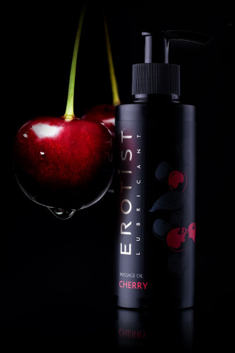 Массажное масло Erotist CHERRY с ароматом вишни - 150 мл. фото 5