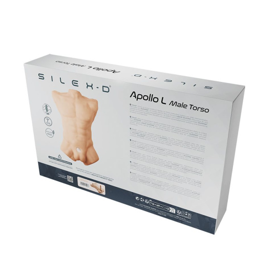 Телесный мужской торс с фаллоимитатором SILEXD Apollo L 7 фото 6