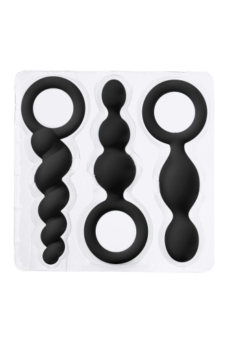 Набор чёрных анальных цепочек Satisfyer Booty Call фото 5 Набор чёрных анальных цепочек Satisfyer Booty Call фото 5