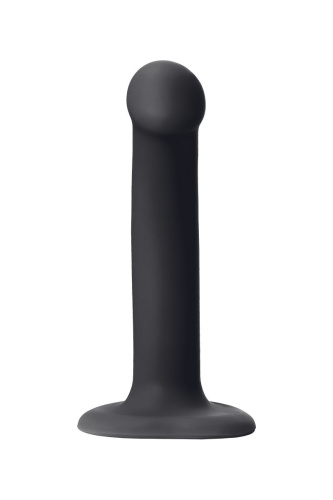 Черный фаллос на присоске Silicone Bendable Dildo S - 17 см. фото 3