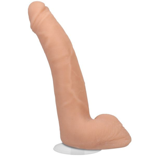 Телесный фаллоимитатор на съемной присоске Quinton James Signature Cocks - 24,1 см. фото 2