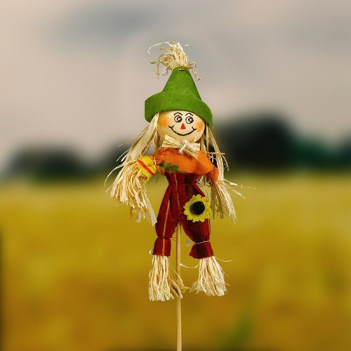 Огородное пугало в шапке - 50 см. фото 2 Огородное пугало в шапке - 50 см. фото 2