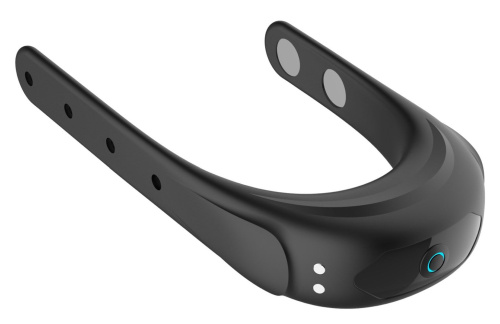 Черное эрекционное виброкольцо на ремешках фото 2