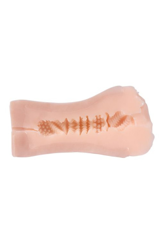 Односторонний мастурбатор-вагина Real Women Dual Layer с двойной структурой фото 3