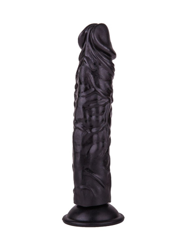 Чёрный фаллоимитатор без мошонки - 19,5 см. фото 2