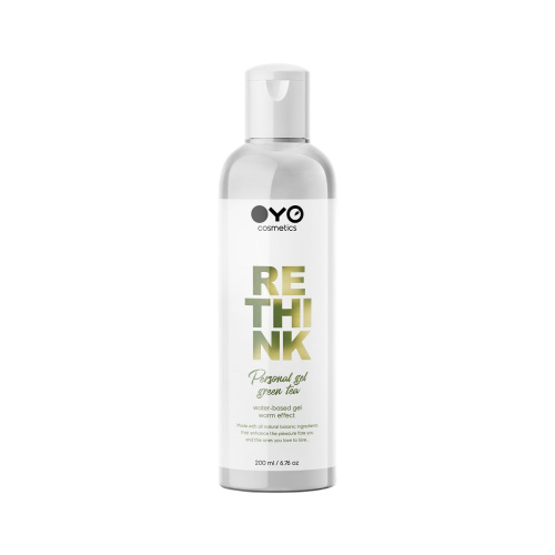 Увлажняющий гель на водной основе с согревающим эффектом OYO Personal Gel Green Tea - 200 мл. фото 5