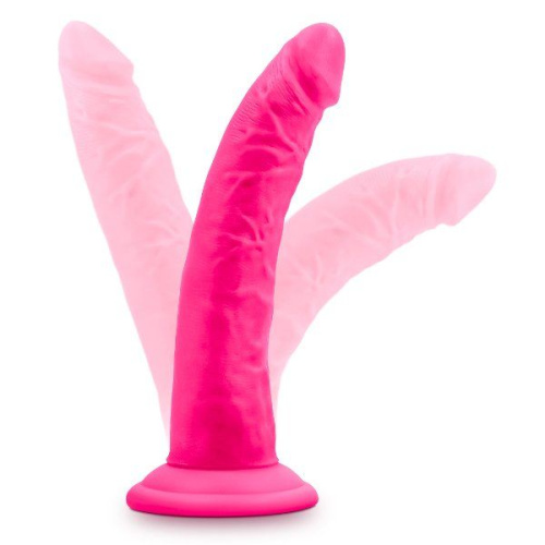 Розовый фаллоимитатор 7.5 Inch Silicone Dual Density Cock - 19 см. фото 4