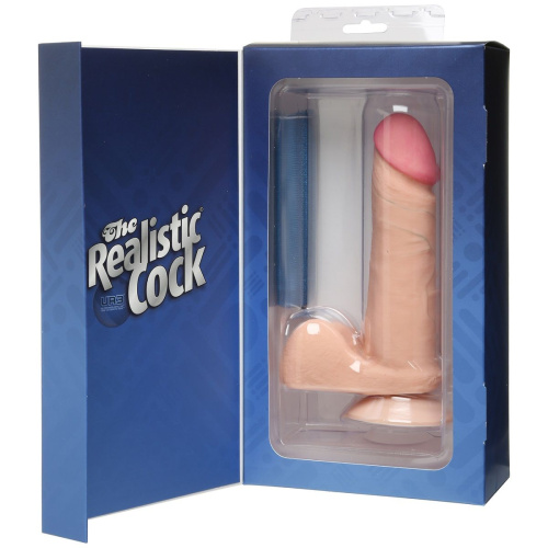 Реалистичный фаллоимитатор The Realistic Cock ULTRASKYN 6” на присоске - 17,3 см. фото 3
