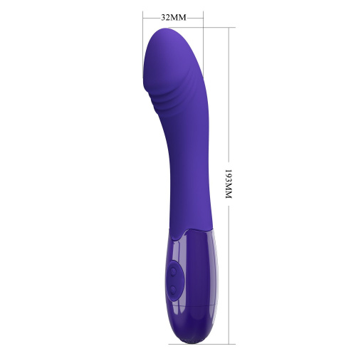 Фиолетовый вибростимулятор Elemetal-Youth - 19,3 см. фото 6