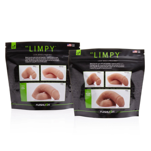 Мягкий имитатор пениса Fleshtone Limpy большого размера - 21,6 см. фото 3