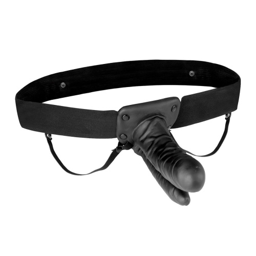 Полый страпон с двумя отростками и вибрацией Unisex Vibrating Hollow Strap-On Double Penetrating Dildo - 17,8 см. Полый страпон с двумя отростками и вибрацией Unisex Vibrating Hollow Strap-On Double Penetrating Dildo - 17,8 см.