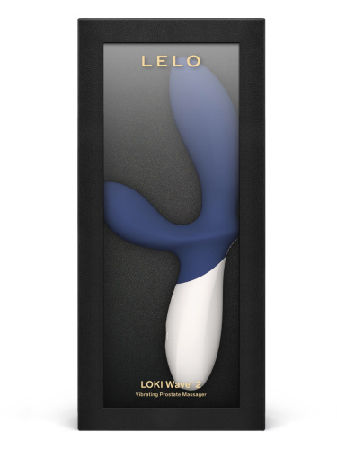 Синий вибромассажер простаты Lelo Loki Wave 2 - 19,6 см. фото 4