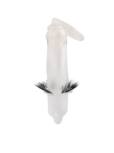 Эластичная насадка на пенис с подхватом мошонки и стимулирующими «ресничками» фото 5 Эластичная насадка на пенис с подхватом мошонки и стимулирующими «ресничками» фото 5