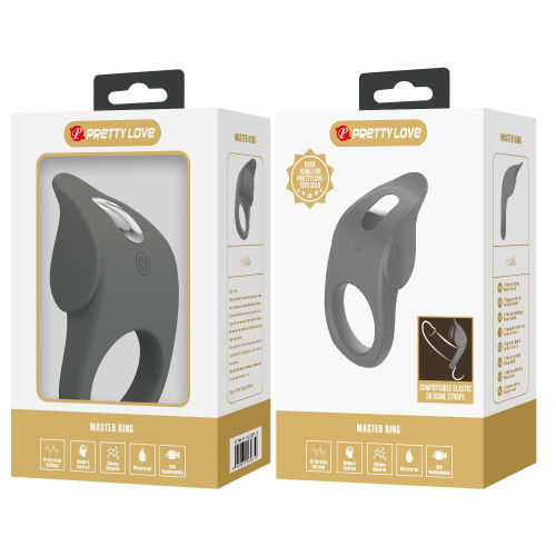 Серое эрекционное кольцо с вибростимуляцией клитора Alto фото 5 Серое эрекционное кольцо с вибростимуляцией клитора Alto фото 5