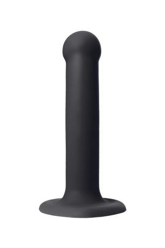 Черный фаллос на присоске Silicone Bendable Dildo S - 17 см. фото 5