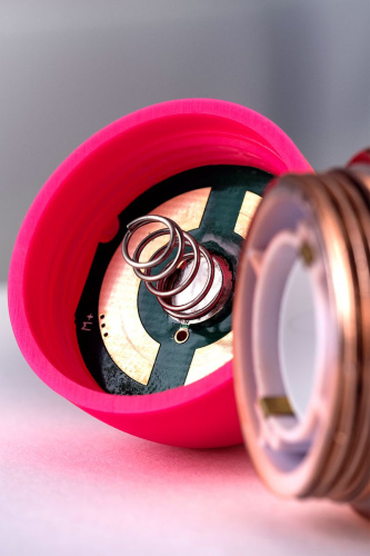 Розовый рельефный вибростимулятор точки G - 16 см. фото 7