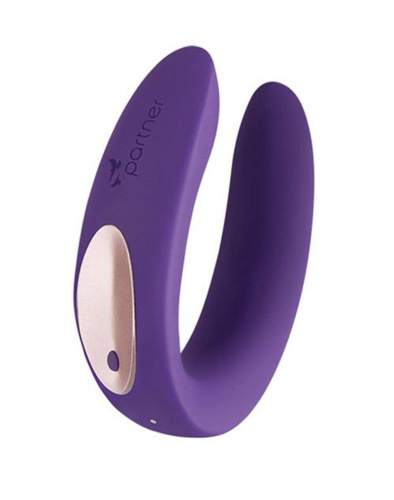 Фиолетовый вибратор для пар Satisfyer Double Plus Remote с пультом ДУ фото 2