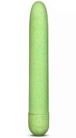 Зелёный биоразлагаемый вибратор Eco - 17,8 см.