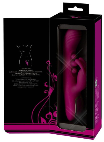 Лиловый вибратор-кролик 2 Function Vibrator Squirting - 22,5 см. фото 3