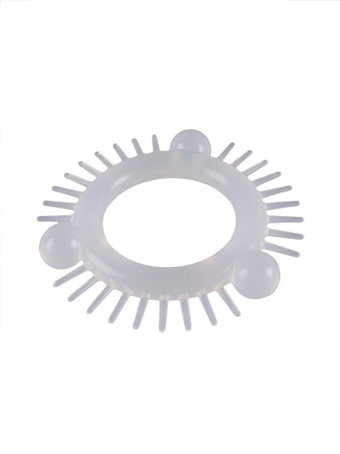 Эластичное эрекционное кольцо с 3 шариками и шипами фото 4 Эластичное эрекционное кольцо с 3 шариками и шипами фото 4