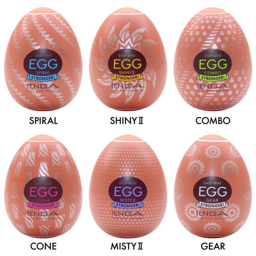 Набор из 6 мастурбаторов-яиц Tenga Egg Variety Pack V фото 3