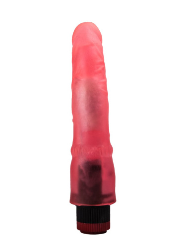 Розовый гелевый вибромассажёр - 19,3 см. фото 3