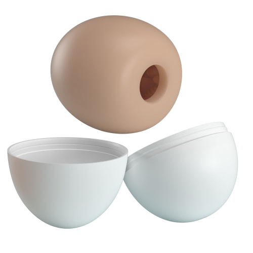 Бежевый мастурбатор-яйцо Pleasure Egg II фото 3