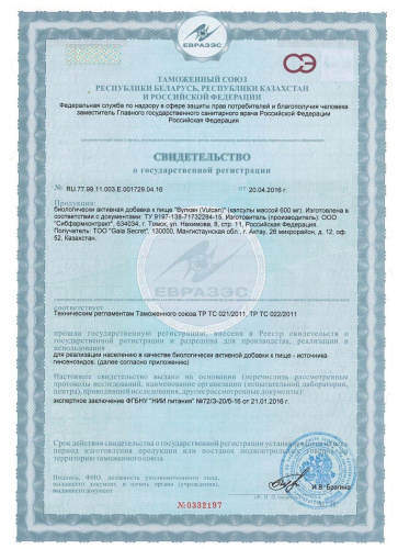 Натуральная БАД для мужчин VULKAN - 10 капсул (600 мг.) фото 2