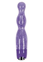 Фиолетовый вибратор STARLIGHT GEMS LIBRA - 20,5 см.