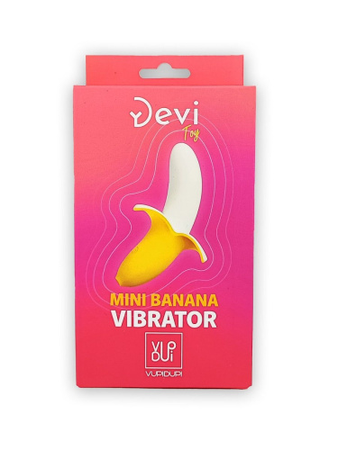 Оригинальный мини-вибратор в форме банана Mini Banana - 13 см. фото 6
