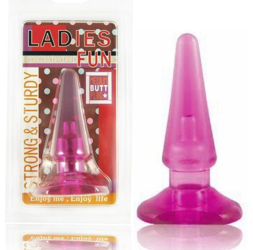 Розовая анальная втулка - 10,7 см.