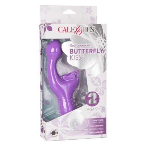 Фиолетовый вибратор-кролик Rechargeable Butterfly Kiss фото 2