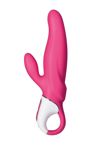 Ярко-розовый вибратор  Satisfyer Mr. Rabbit с клиторальным отростком - 22,1 см. фото 3