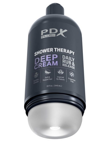 Мастурбатор в бутылке Shower Therapy Deep Cream фото 2