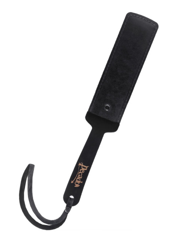 Черный кожаный пэддл - 37 см. Черный кожаный пэддл - 37 см.