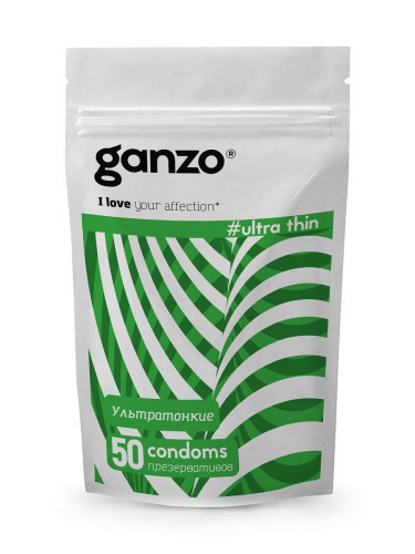 Ультратонкие презервативы Ganzo Ultra thin - 50 шт. фото 2