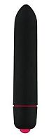 Черная компактная вибропуля Univibe - 9 см.