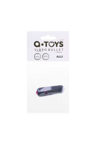 Черная вибропуля A-Toys Alli - 5,5 см. фото 2