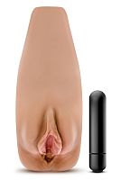 Мастурбатор-вагина с вибрацией Soft & Wet Renata Realistic Tan Masturbator
