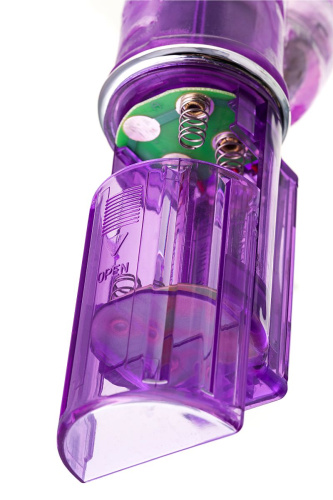 Фиолетовый хай-тек вибратор High-Tech fantasy с бусинами и отростком - 27,2 см. фото 10