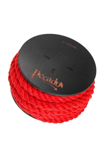 Красная веревка для шибари на катушке - 5 м. фото 3 Красная веревка для шибари на катушке - 5 м. фото 3