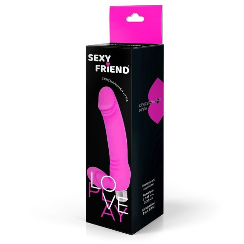 Розовый безремневой страпон Sexy Friend фото 3