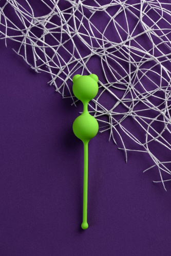 Зеленые вагинальные шарики A-Toys с ушками фото 6