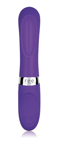 Фиолетовый силиконовый вибромассажёр Daphne - 12,7 см. фото 2