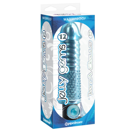 Вибратор Jelly Gems 12 Blue фото 2 Вибратор Jelly Gems 12 Blue фото 2